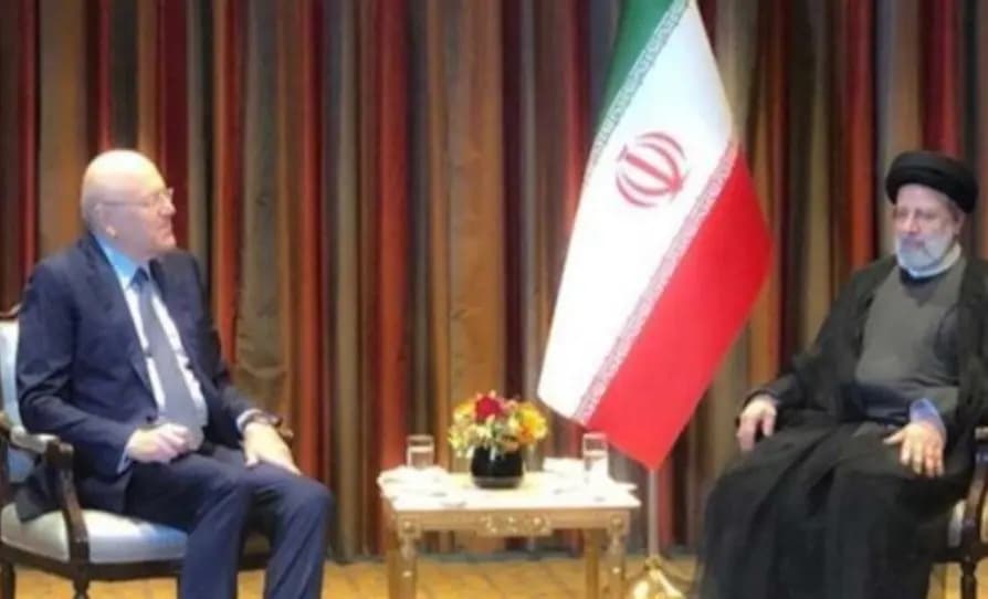 ما سبب غياب العلم اللبناني في اجتماع ميقاتي - رئيسي؟