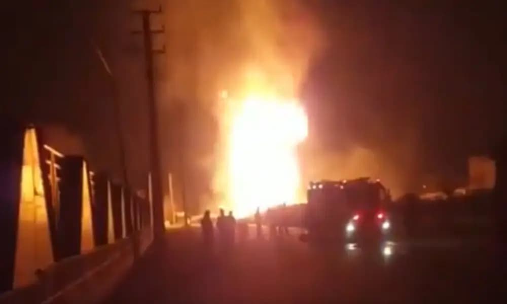 حريق في مركز عسكري للحرس الثوري في إيران