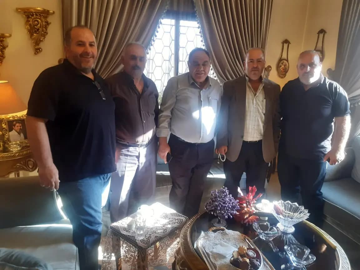الدكتور علي الصبح يزور الرياضي محمد فواز في راشيا
