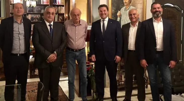 نديم الجميل زار جنبلاط: عبرت له عن دعمي الكامل ورفضي التام لمحاولة عزله