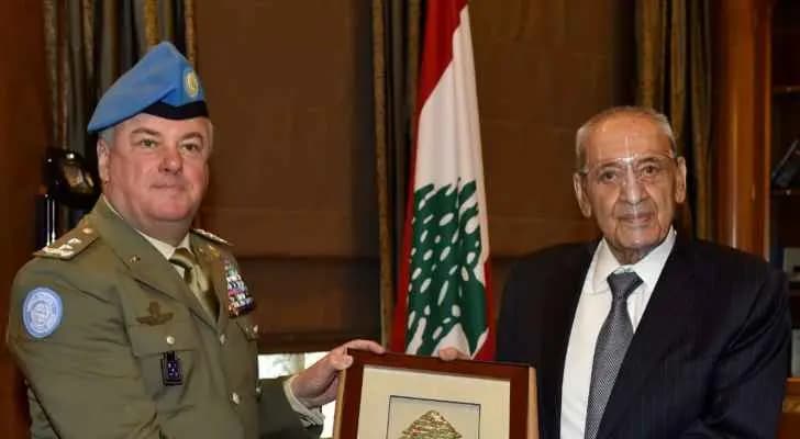 بري إستقبل رئيس وأعضاء الهيئة الوطنية لمكافحة الفساد وقائد اليونيفيل وعرض الاوضاع العامة مع وزير الدفاع