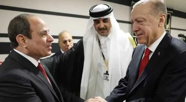 مصافحة تاريخية بين "السيسي" و "أردوغان"!
