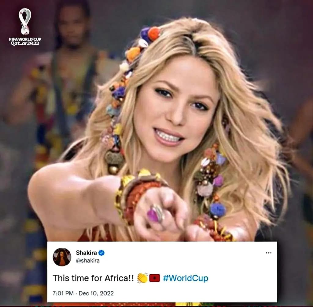 شاكيرا تهنئ المغرب "على طريقتها"!