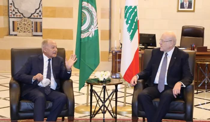 رئيس مجلس الوزراء التقى الامين العام لجامعة الدول العربية
