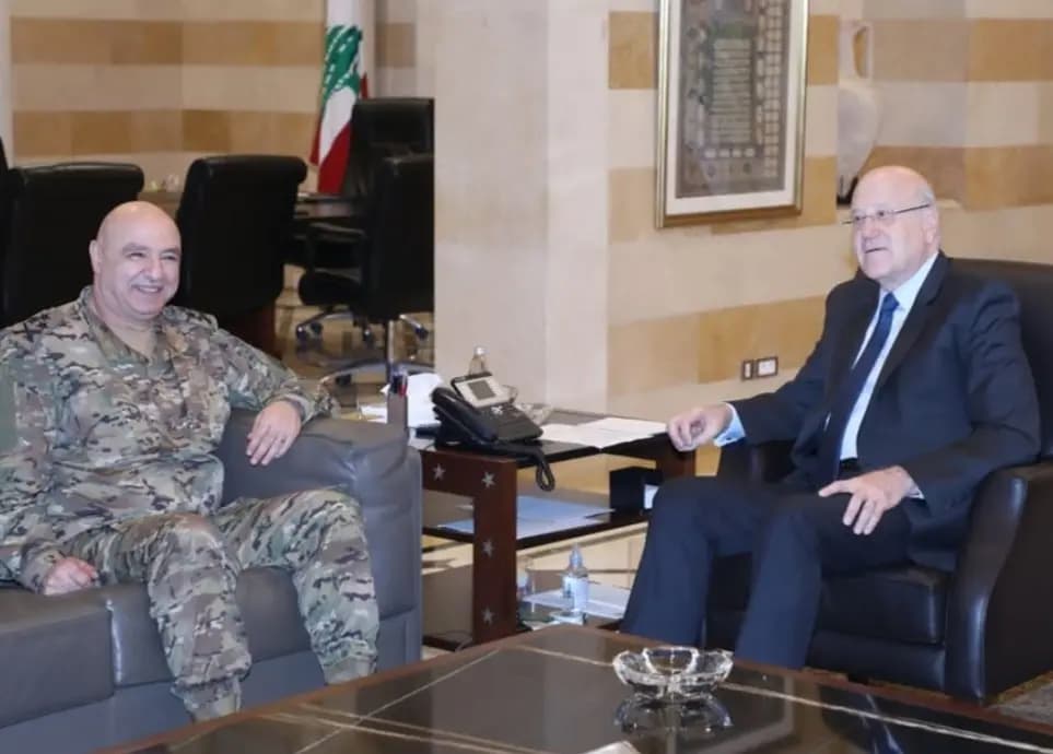"خطة أمنية شاملة خلال فترة الأعياد"...هذا ما أكده قائد الجيش لميقاتي