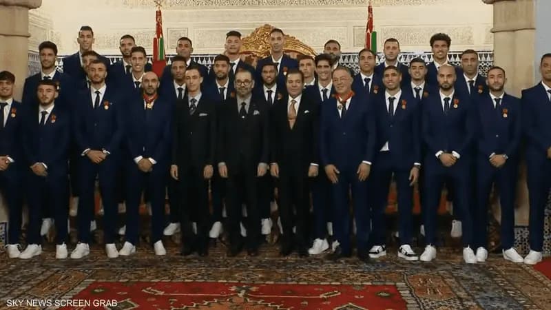 وشاحُ العرشِ للمنتخبِ المغربي...