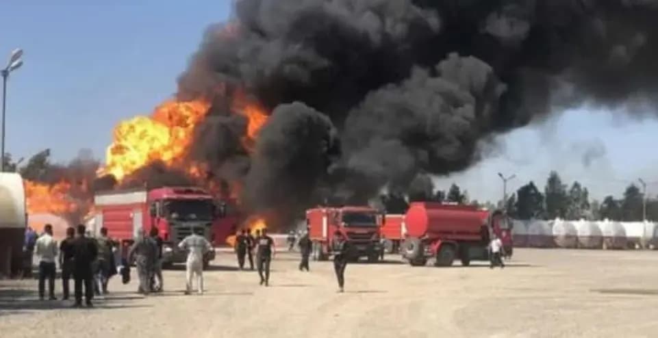 وكالة الأنباء العراقية: الدفاع المدني في أربيل يسيطر على حريق بمصفاة نفط