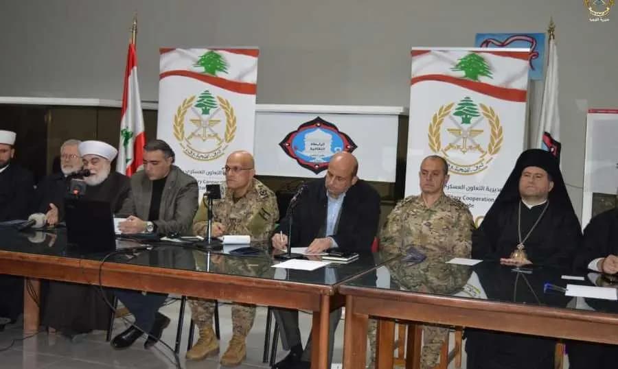 مديرية التعاون العسكري المدني تشارك في لقاء حواري مع الفاعليات الطرابلسية