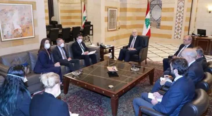 ميقاتي استقبل وفدًا من وزارة الخزانة الأميركية وجرى بحث التعاون بين لبنان والولايات المتحدة