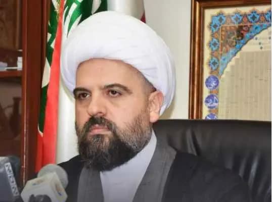 قبلان: نعيش كارثة معيشية نقدية استبدادية والحل بإلغاء الطائفية السياسية وهدم هياكلها الشيطانية