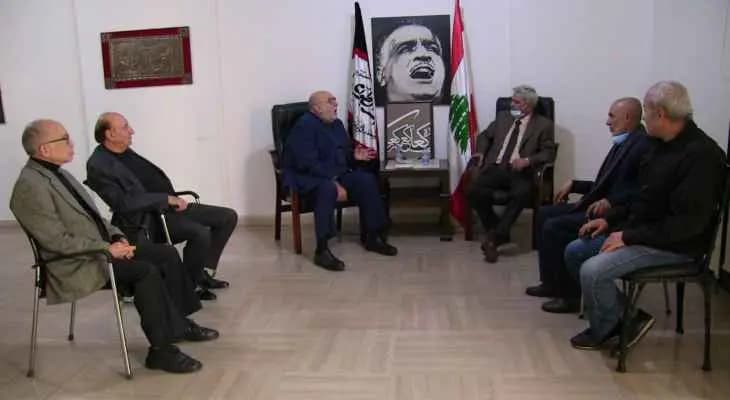 لقاء بين طليعة لبنان العربي الإشتراكي والعميد حمدان وتأكيد الإستمرار بـ"مواجهة فيدرالية المذاهب والطوائف الحاكمة"
