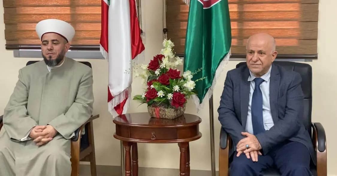 النائب قبلان يستقبل مفتي راشيا الشيخ وفيق حجازي