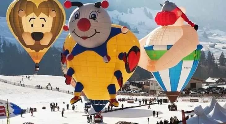 سويسرا تستضيف مهرجانا لمناطيد الهواء الساخن