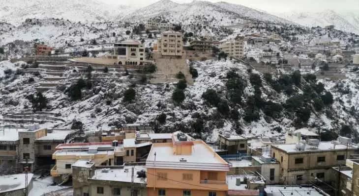 حاصبيا "ملفوفة" بالبرد القارس!