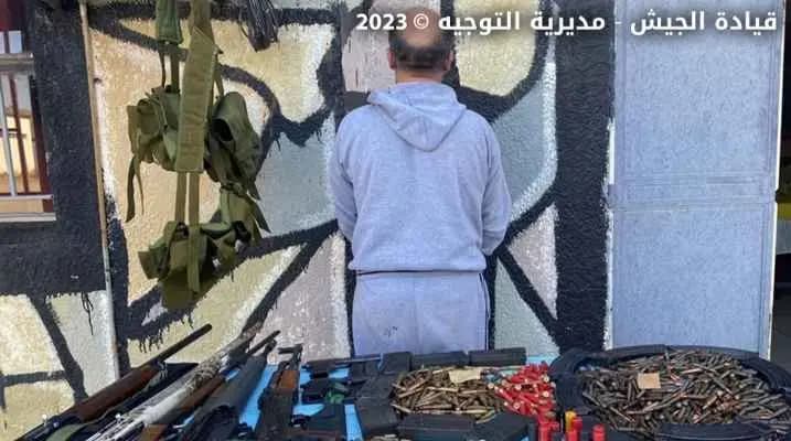 الجيشُ يصادرُ أسلحةً و ذخائرَ في الضنية