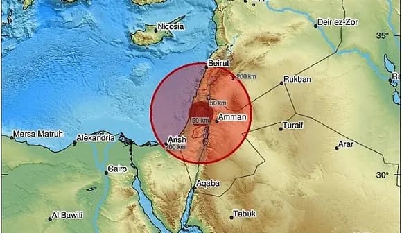 هزّة أرضيّة شعرَ بها سكان البقاع وعدد من المناطق