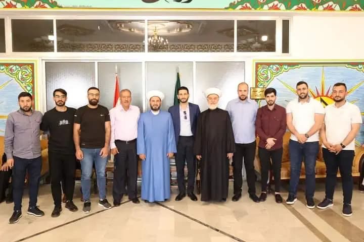 شبابُ الاتّحاد يزورُ الغزّاوي وحجازي للتّهنئة بالفطر المبارك..