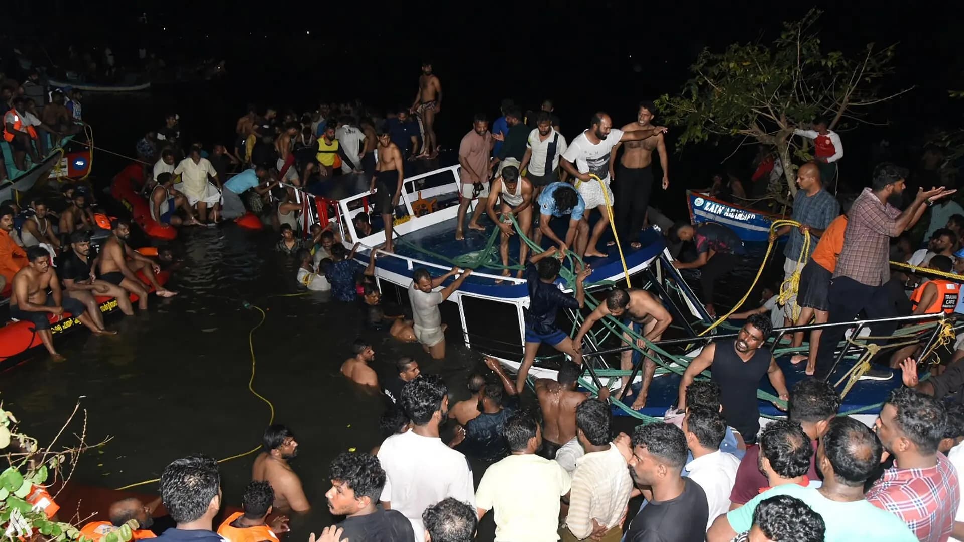 غرق 22 شخصاً على الأقل جراء انقلاب قارب جنوب الهند