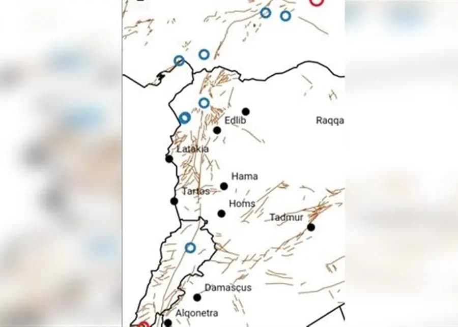 5 هزات أرضية ضربت سوريا خلال 24 ساعة