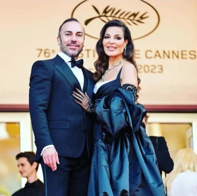 نادين نجيم برفقة خطيبها في مهرجان "كان" السينمائي!
