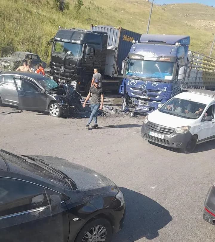 حادث سير مروع في منطقة ظهر البيدر