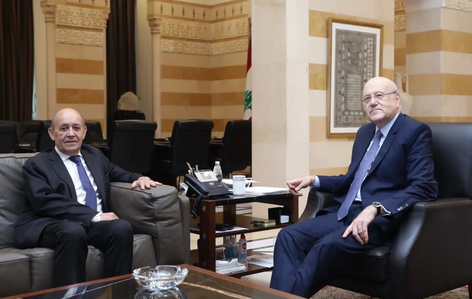 ميقاتي يلتقي لودريان... هذا ما جرى عرضه