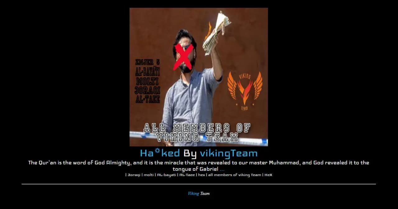 مجموعة تطلق على نفسها viking team شنت العشرات من الهجمات على مواقع سويدية رداً على قضية حرق القران الكريم من قبل المدعو سلوان موميكا و viking team شن تلك الهجمات على اهم المواقع ومنها شركات الاتصالات والجامعات السويدية ومواقع الصحف و الجرائد السويدية وشركات خدمات الانترنت ومن اهمها سيلكوم وبارتنر ومتاجر coop وقد سبب الهجوم في تعطيل البرلمان السويدي ونص viking team ان قضية حرق القران الكريم فعل دنيء وامر غير مقبول ويجب محاسبة الفاعل
