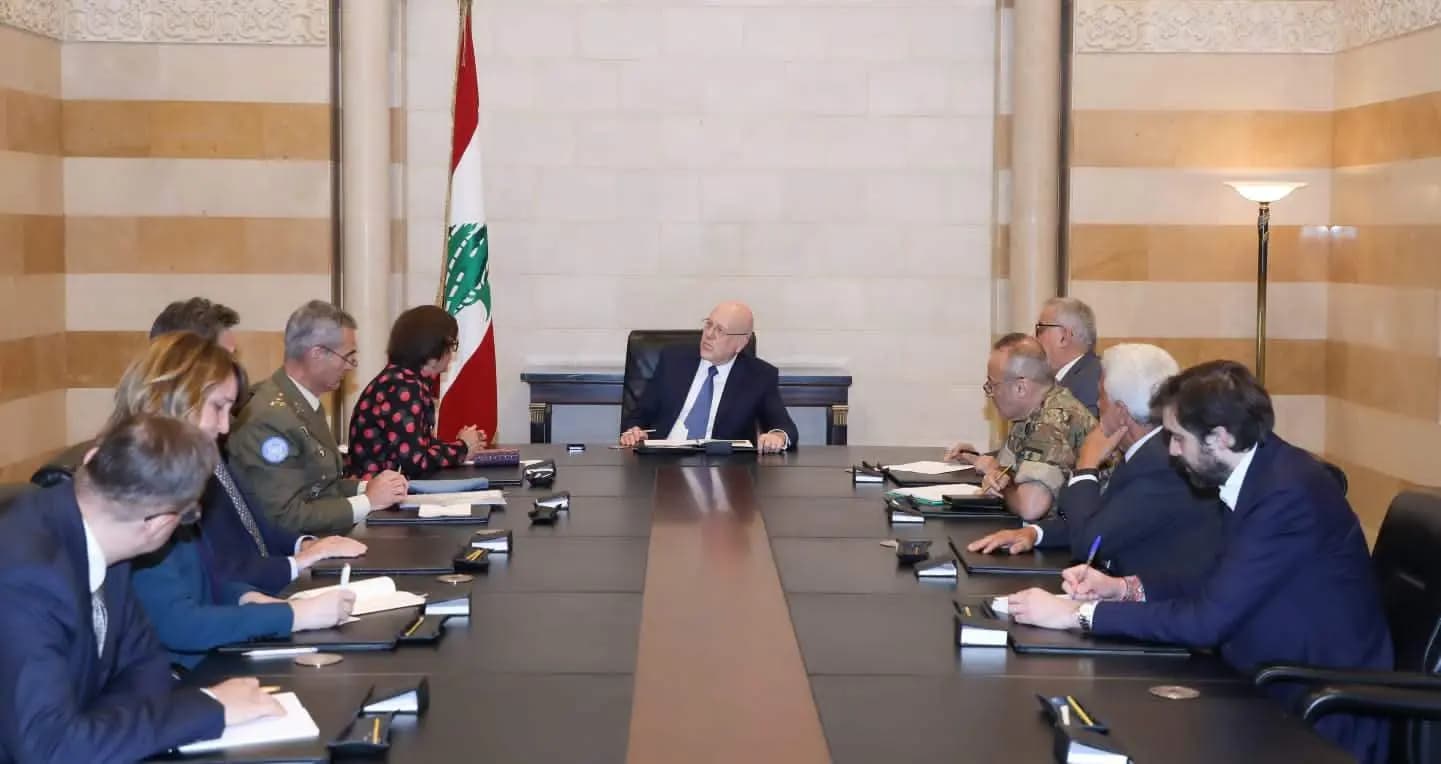 بعد أحداث الجنوب .. ميقاتي يجتمع مع فرونتسكا ووفد من اليونيفل