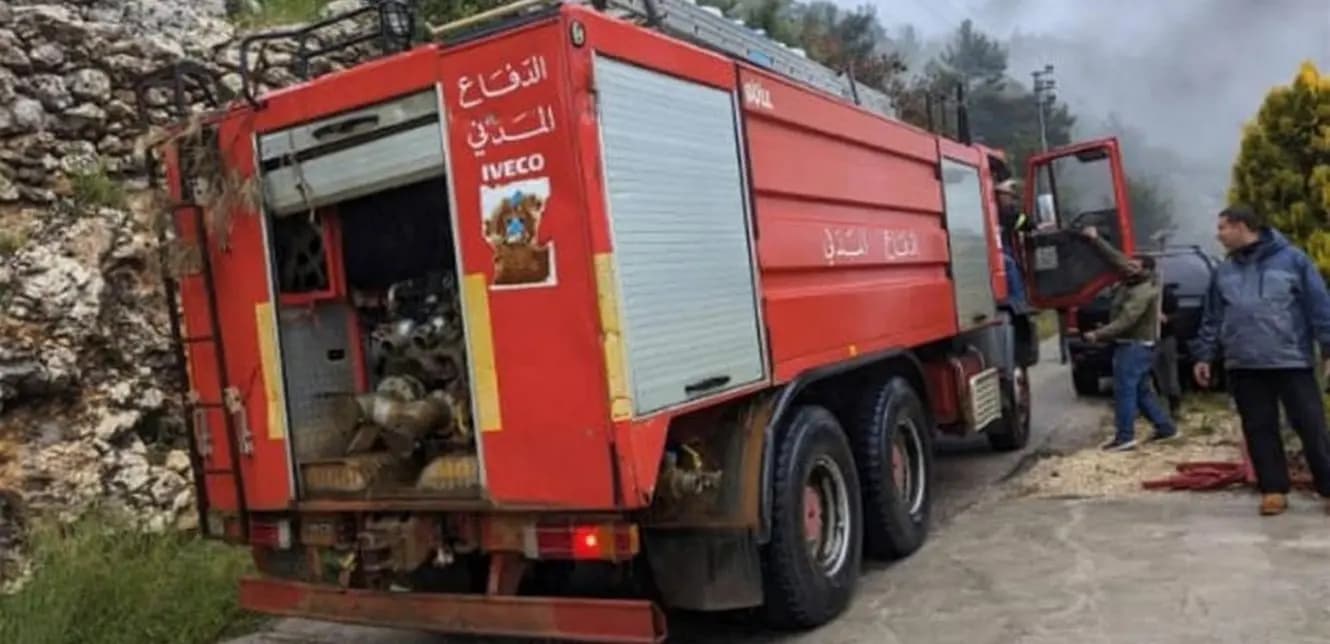 حريق كبير في كفرحونة
