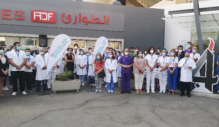 في ذكرى ٤ آب.. وقفة تضامنية في أوتيل ديو