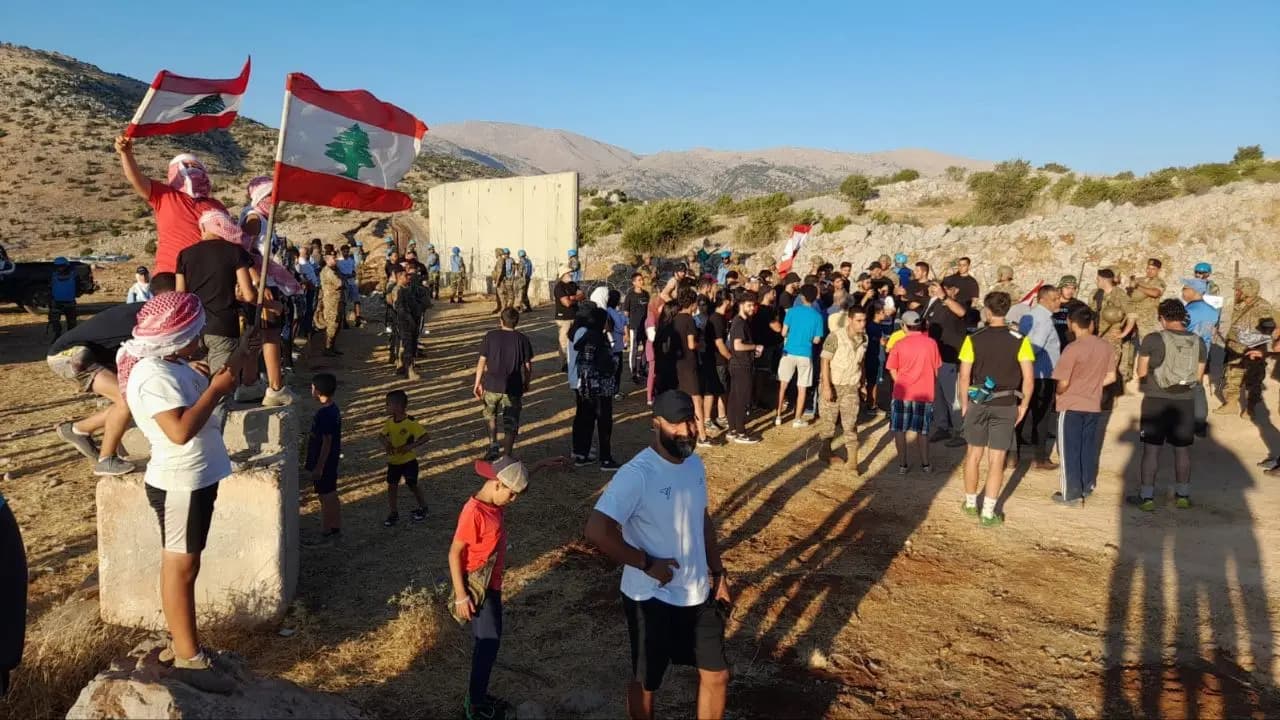 وقفة احتجاجية لأبناء بلدة كفرشوبا
