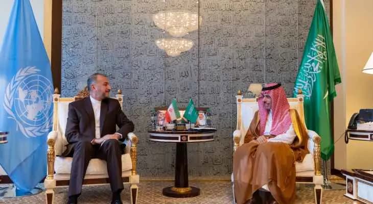 لقاء بين "بن فرحان" و"عبد اللهيان".. وهذا ما تمّ بحثه