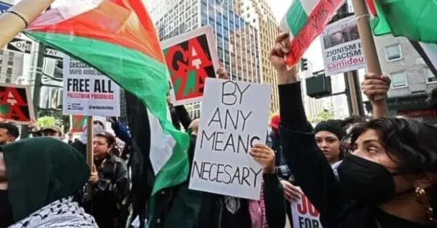 أمريكا..تظاهرات تأييداً لفلسطين وتنديداً بعدوان الاحتلال على غزة
