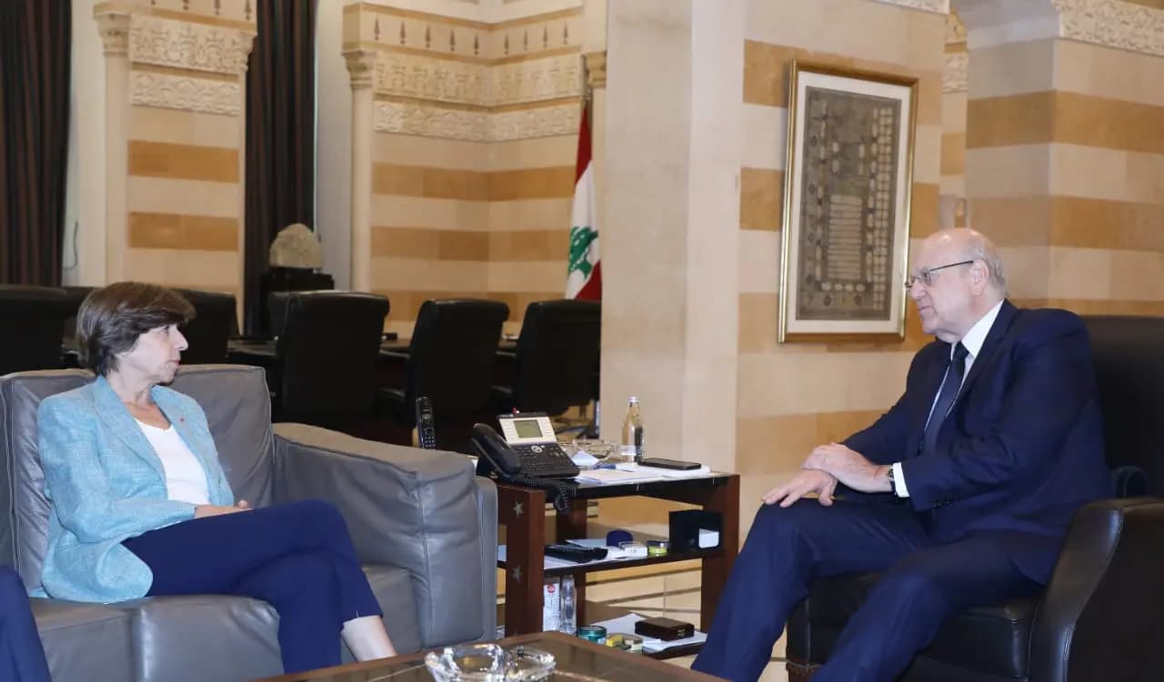 ميقاتي يستقبل وزيرة خارجية فرنسا: لتكثيف الاجتماعات الدولية والعربية
