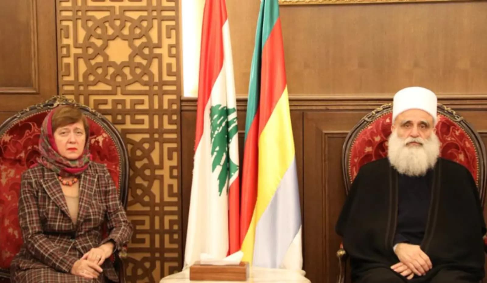 شيخ العقل عرض مع فرونتسكا التطورات الراهنة
