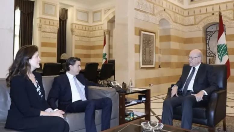 هوكشتاين لـ ميقاتي: نعمل لهدنة إنسانية في غزة