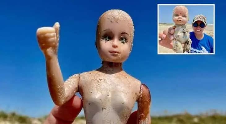 ظهور دمى مخيفة على شاطئ تكساس الأميركي!