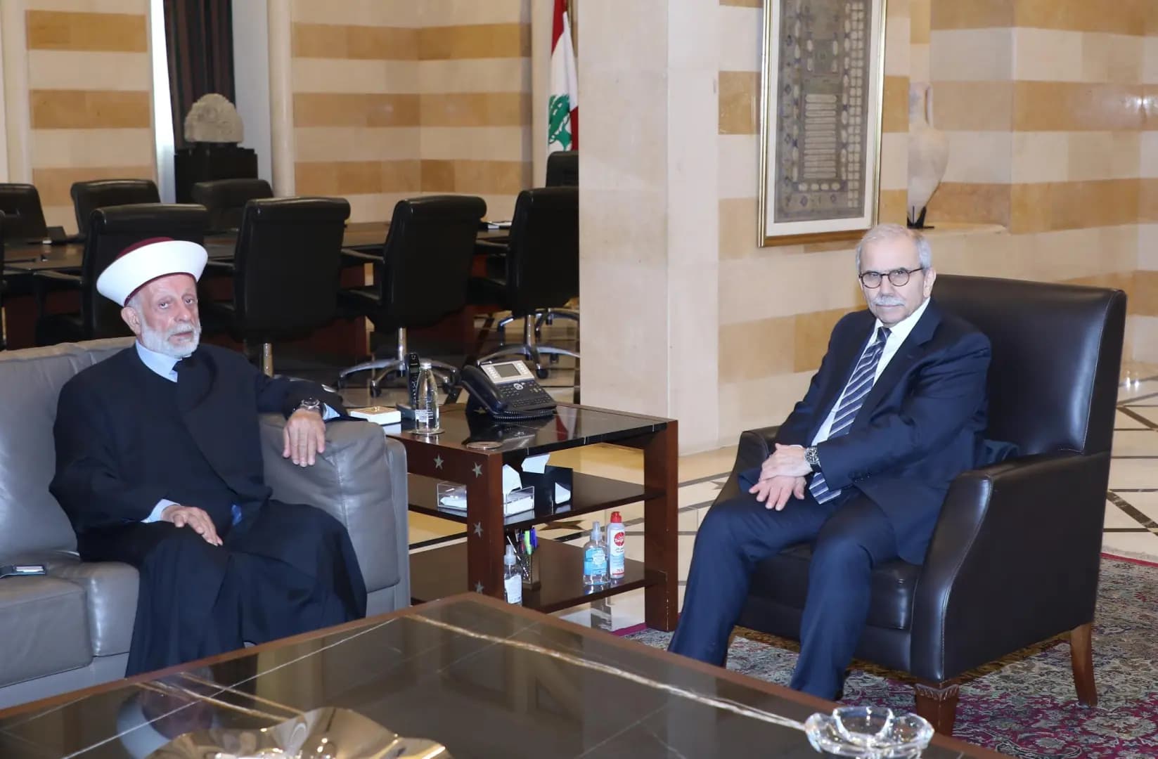 سلام يستقبل مفتي حاصبيا ومرجعيون: مستمرون بدعم البلدات الصامدة