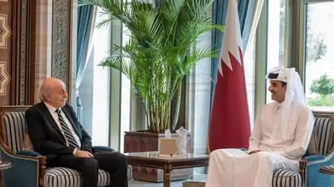 من الدوحة.. جنبلاط يثمن مواقف قطر الداعمة للبنان