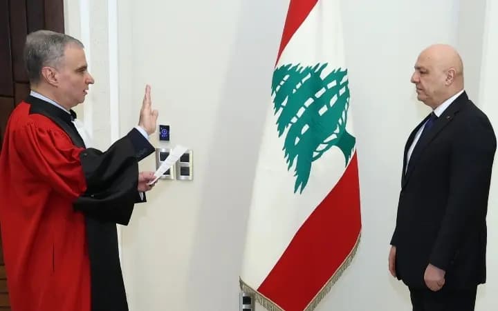 "منيمنة" يقسم اليمين أمام عون