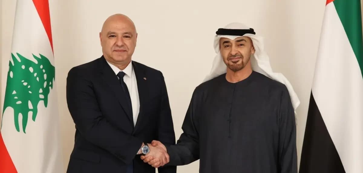 اتصال هاتفي بين عون وبن زايد.. إليكم التفاصيل