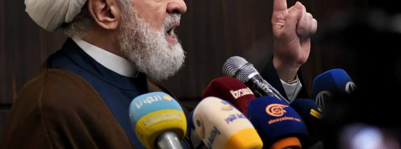 الشيخ قاسم: نرفض التفاوض المباشر.. ولن نتخلى عن السلاح