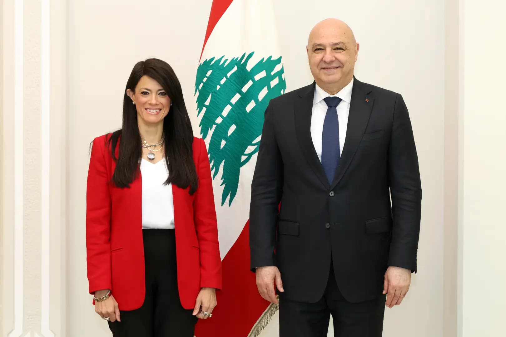 المشاط تلتقي عون: لبنان يحتل مكانة خاصة.. وملتزمون بتقوية المؤسسات