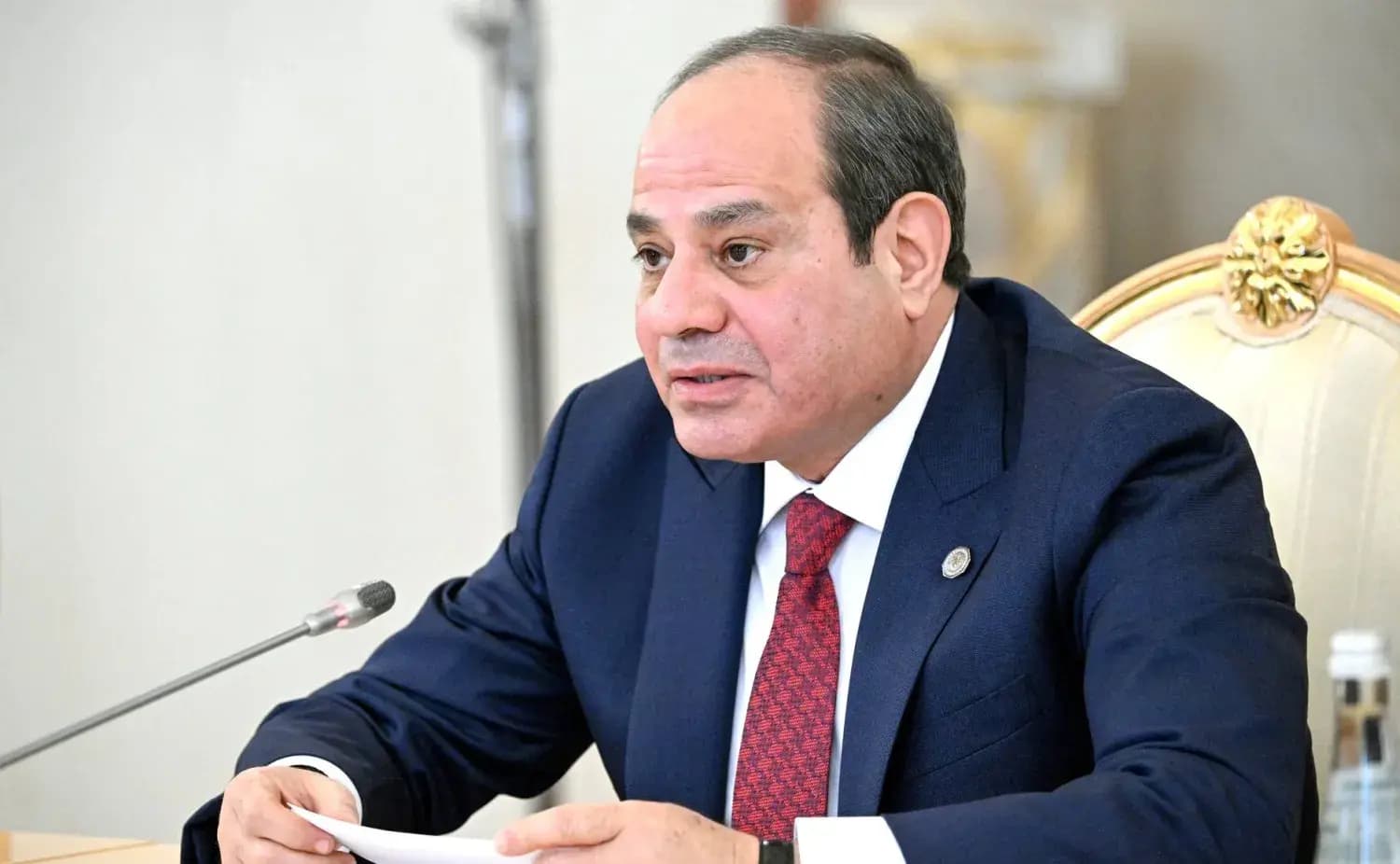 بعد استهداف ميناء دمياط.. السيسي: لوقف التصعيد في المنطقة