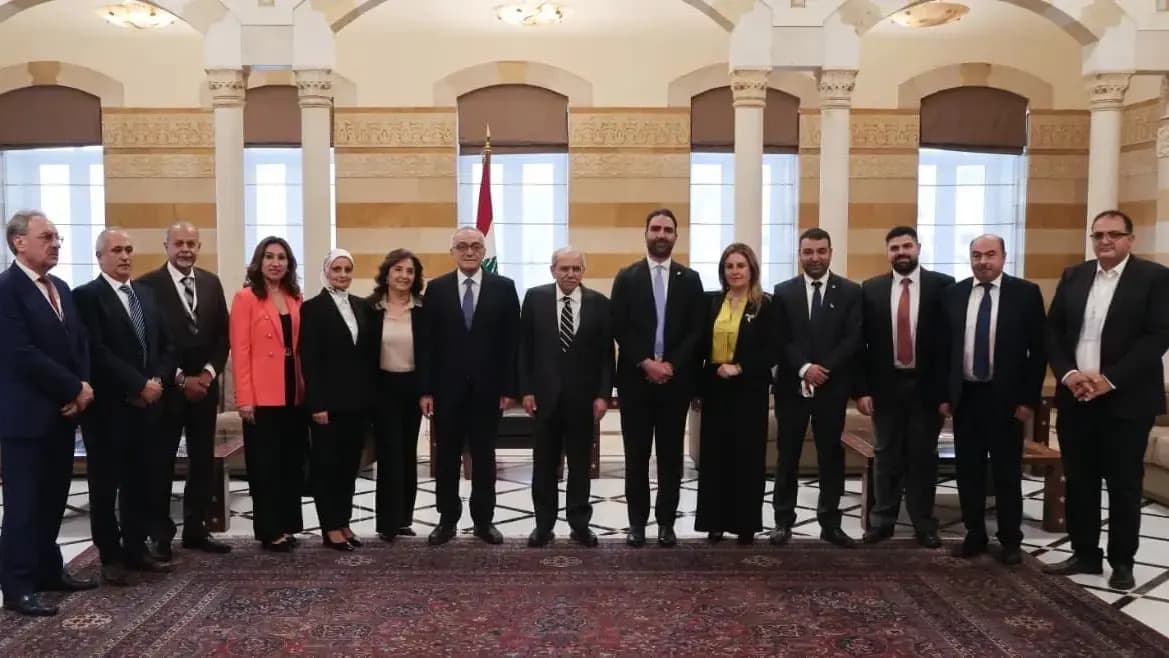 سلام استقبل وفدًا من نقابة أطباء الأسنان