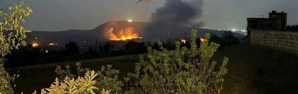 الطيران الحربي يستهدف مزرعة في برعشيت