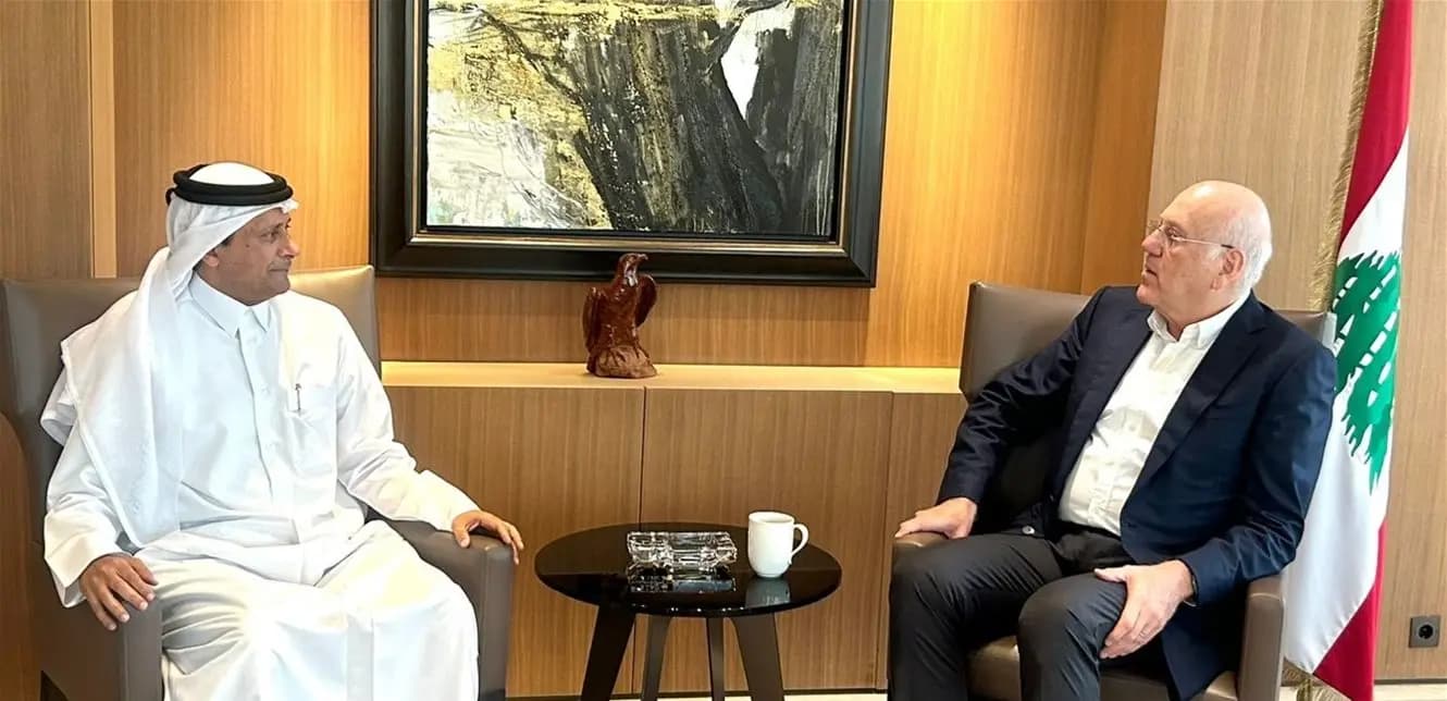 ميقاتي يستقبل السفير القطري