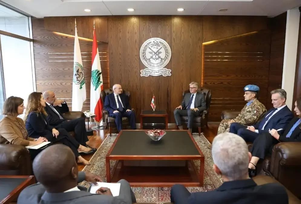 مستقبل اليونيفيل على طاولة البحث بين منسى ولاكروا