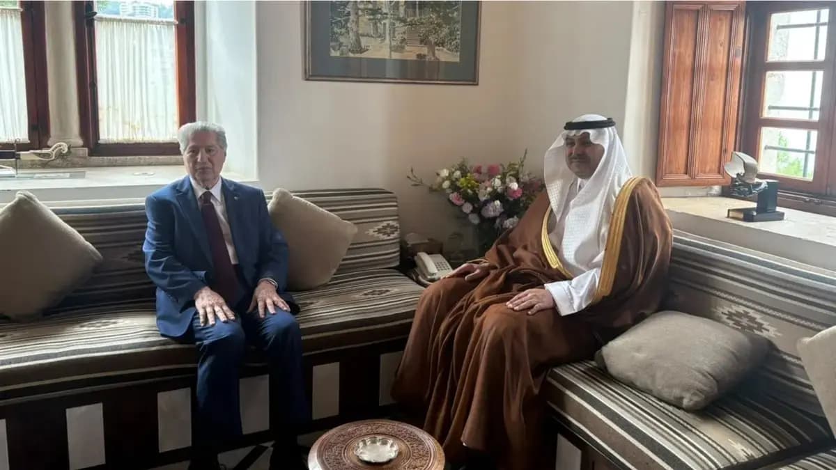 الجميل استقبل السفير السعودي في بكفيا