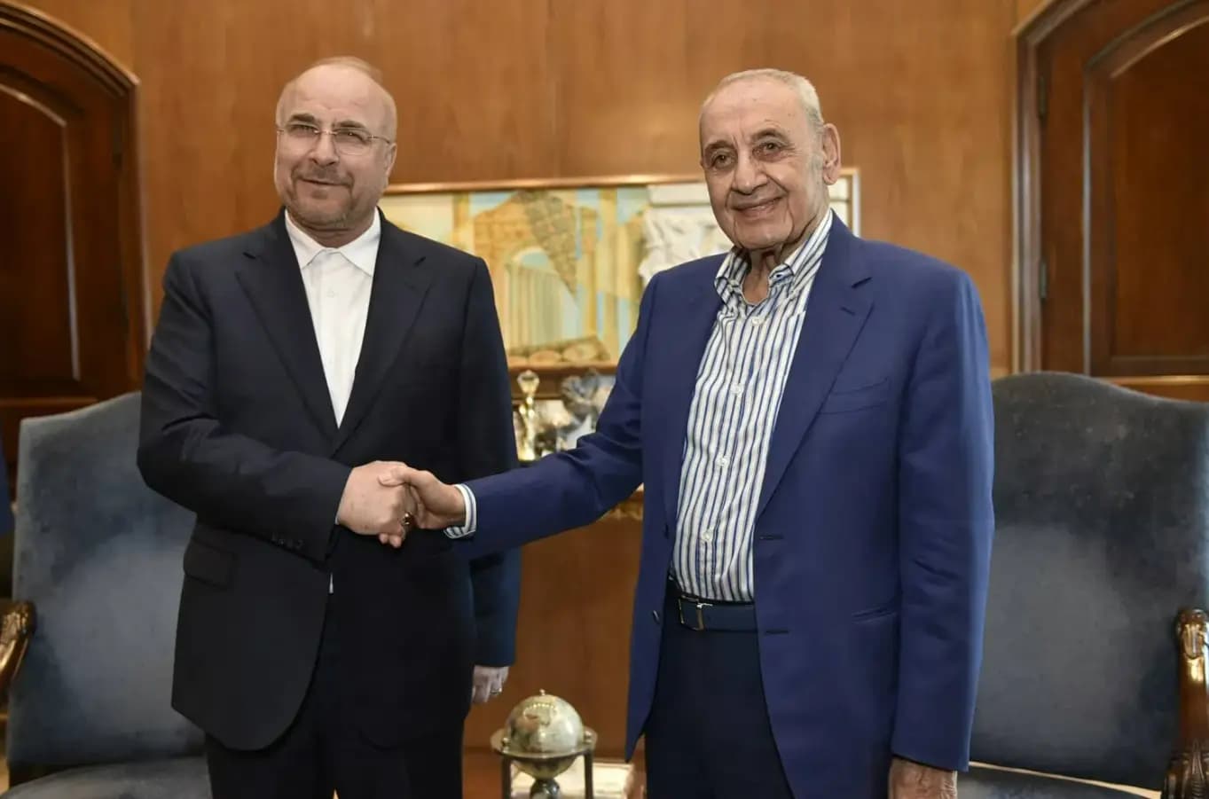 ماذا دار في اتصال قاليباف وبري؟